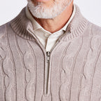 SUETER QUARTER ZIP TRANÇA M/LONGA - M COLOSSO