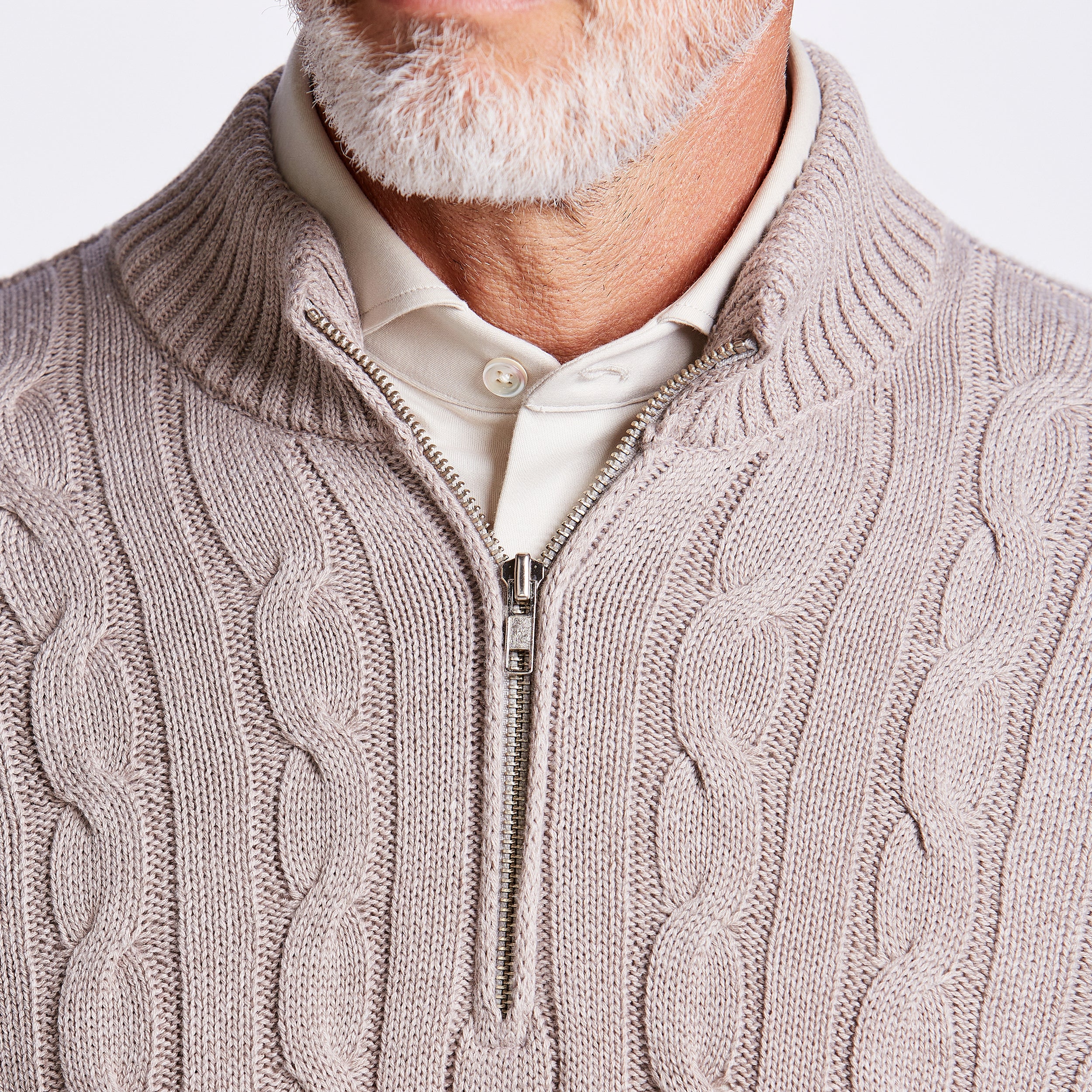 SUETER QUARTER ZIP TRANÇA M/LONGA - M COLOSSO