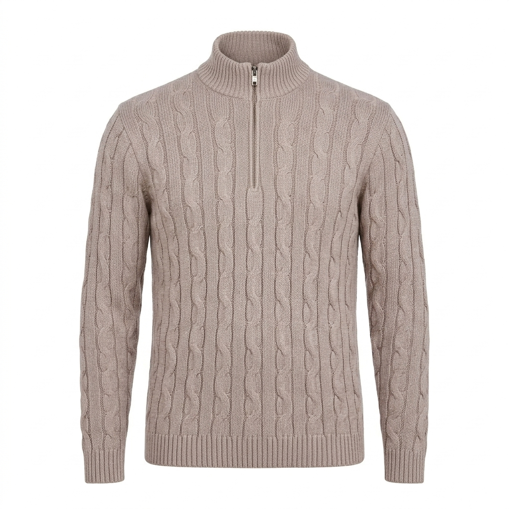 SUETER QUARTER ZIP TRANÇA M/LONGA - M COLOSSO