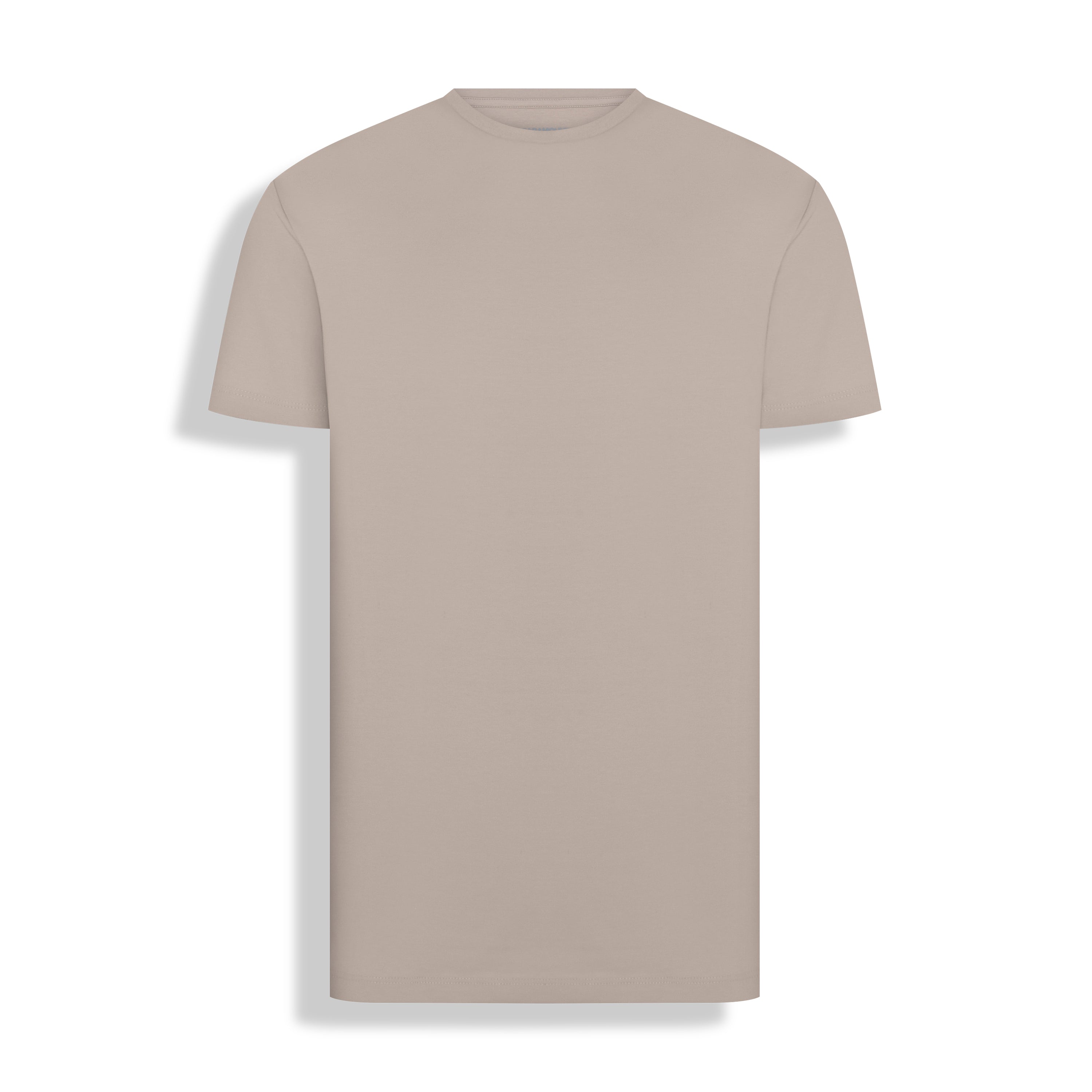 T-SHIRT COTTON  PREMIUM GOLA CARECA M/CURTA AREIA