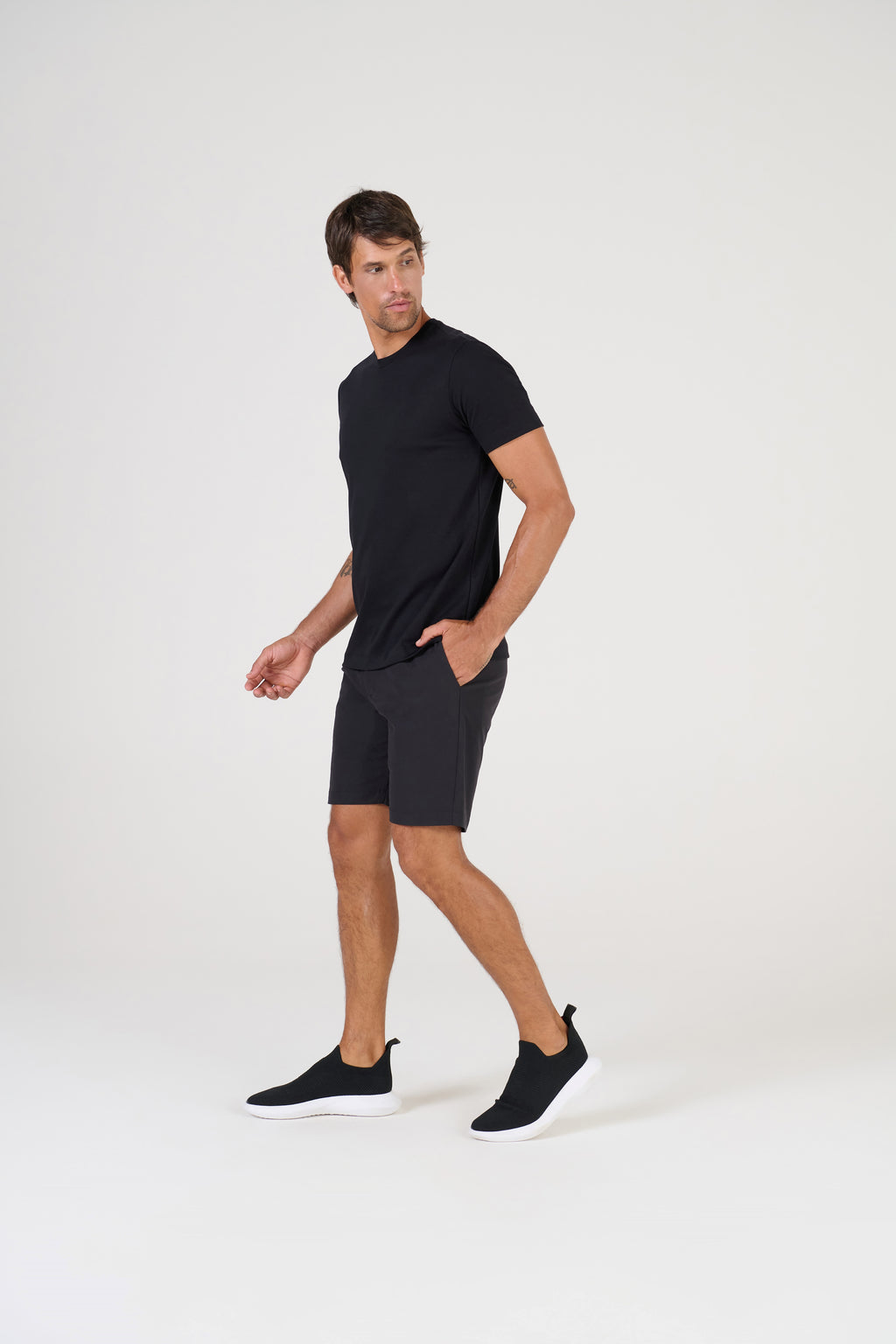 T-SHIRT PIMA TOUCH CARECA M/CURTA  PRETO