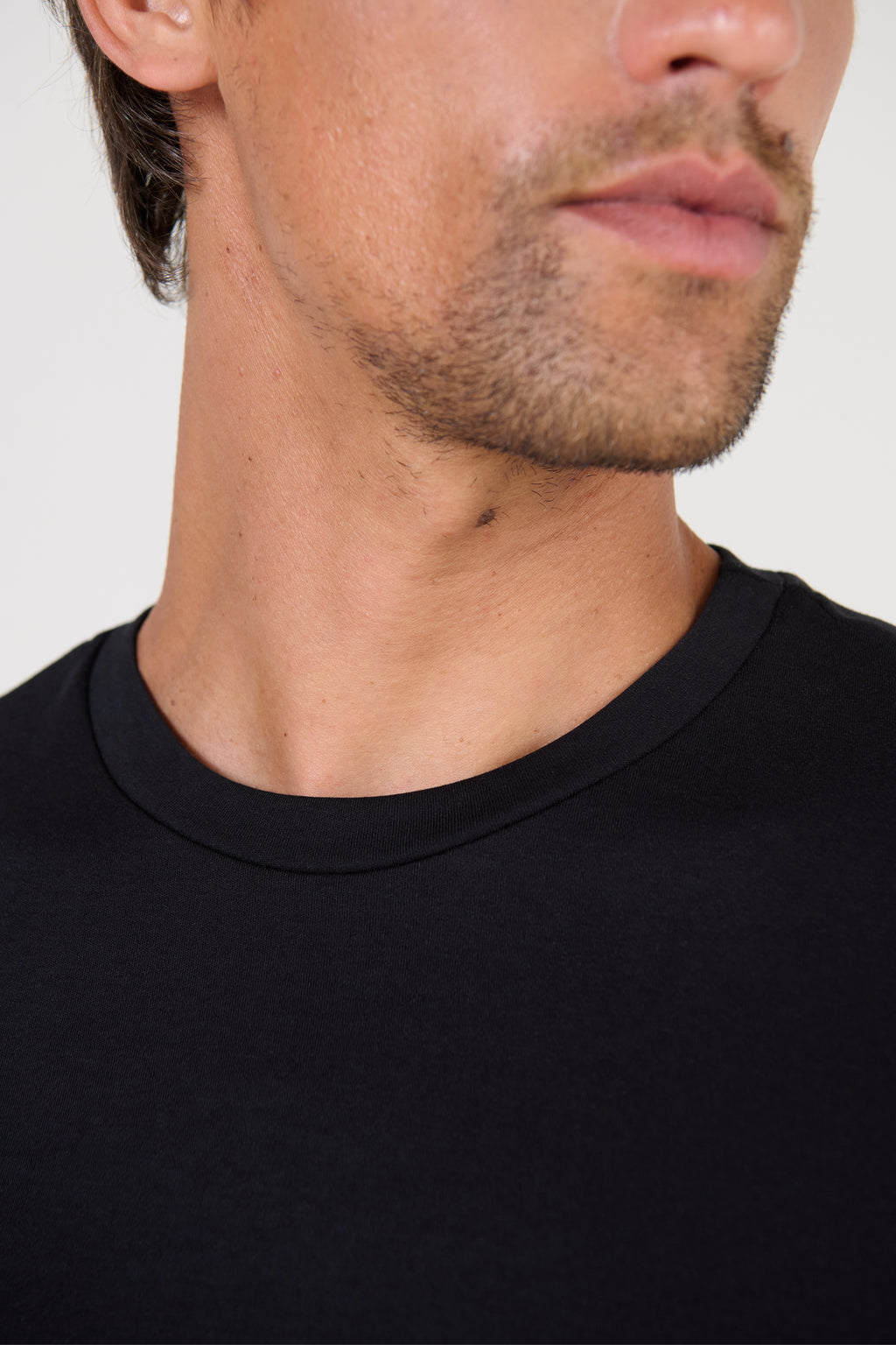 T-SHIRT COTTON  PREMIUM GOLA CARECA M/CURTA PRETO