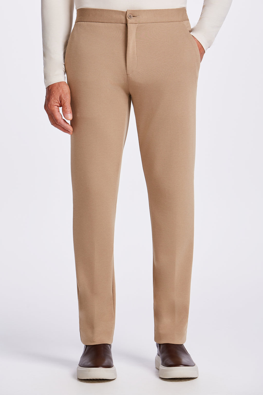 CALCA 1/2 ELASTICO MALHA ITALIANA KAKI