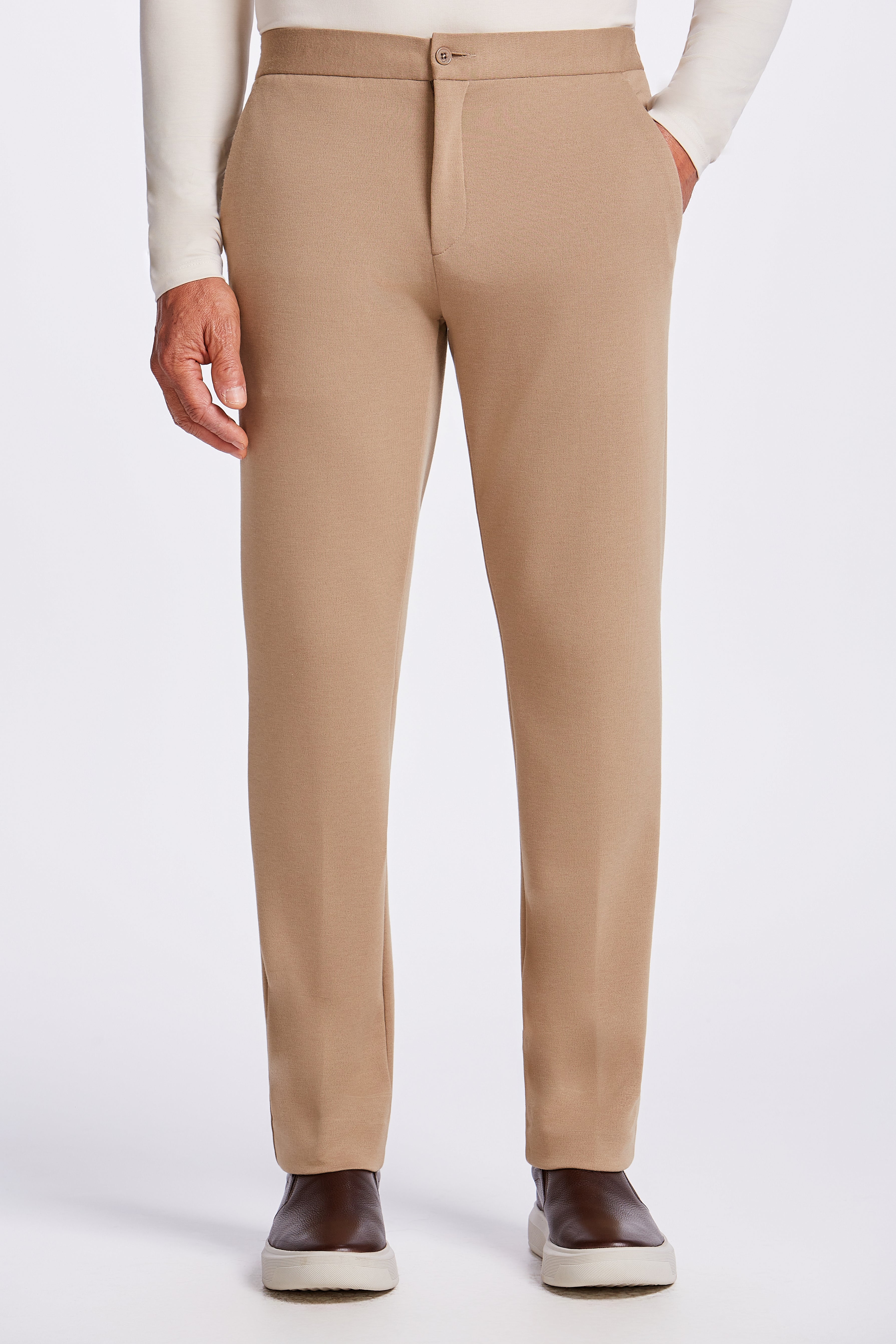 CALCA 1/2 ELASTICO MALHA ITALIANA KAKI