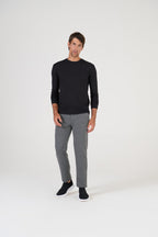 CALÇA 1/2 ELASTICO MALHA ITALIANA CINZA MESCLA