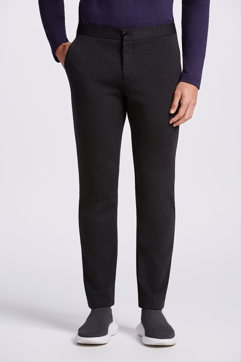 CALCA 1/2 ELASTICO MALHA ITALIANA CHUMBO