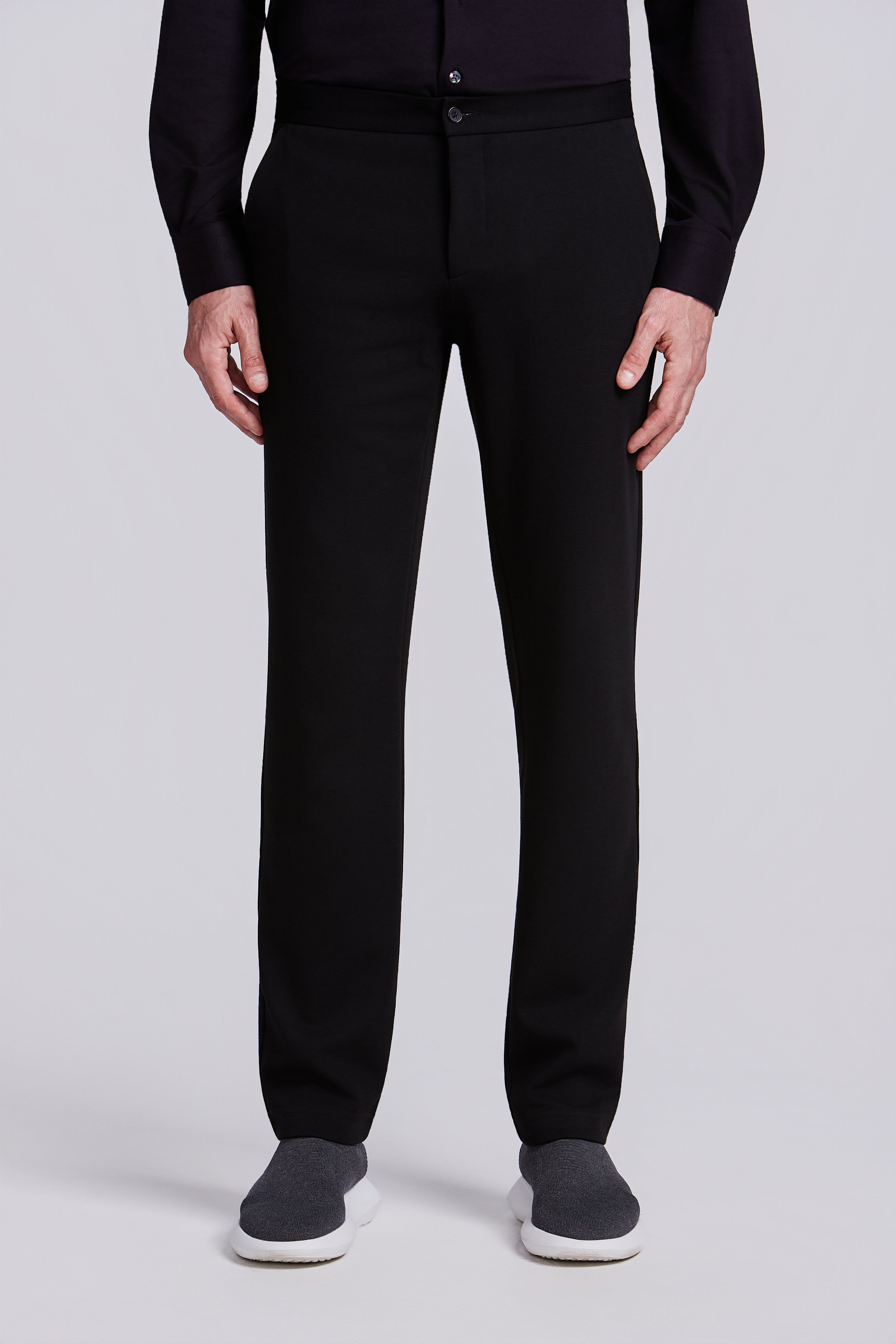 CALCA 1/2 ELASTICO MALHA ITALIANA  PRETO