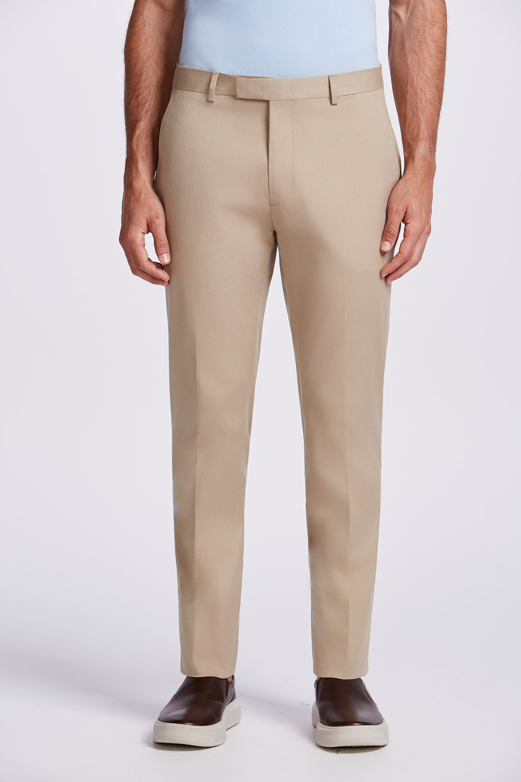 CALCA ALFAIATARIA ALGODAO ELASTANO KAKI