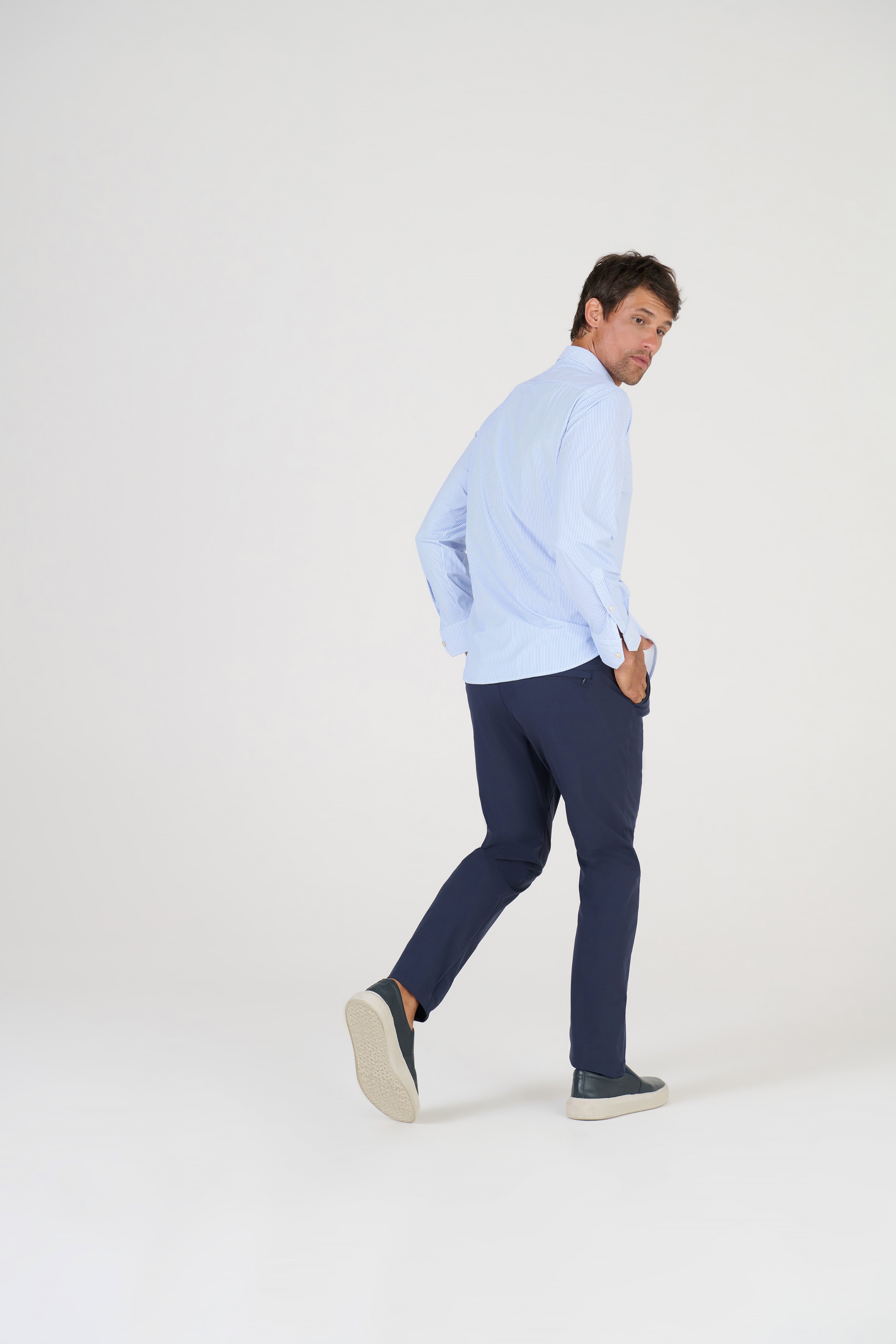 CALCA ALFAIATARIA HI TECH MARINHO