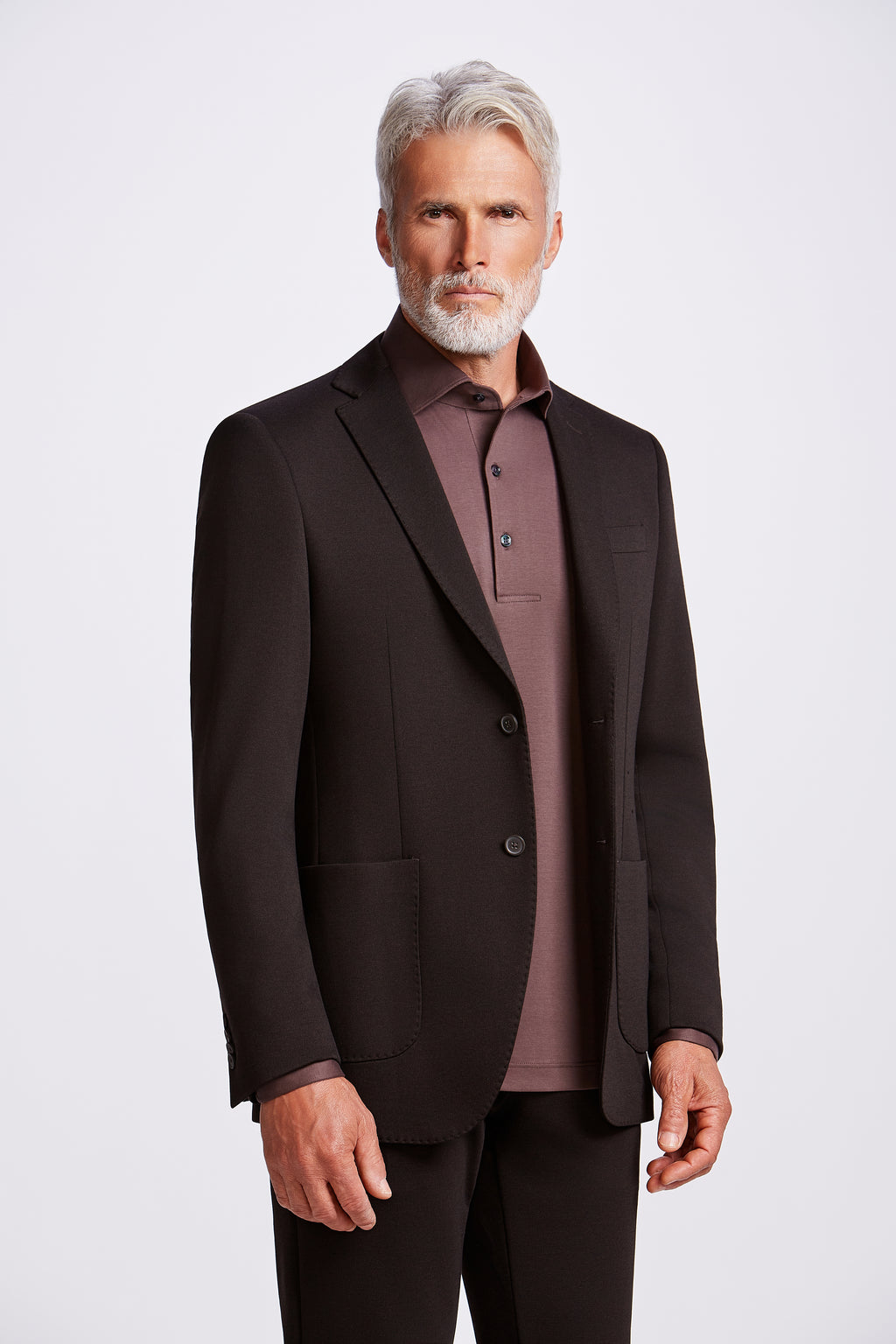 PALETO S/FORRO MALHA ITALIANA CAFE