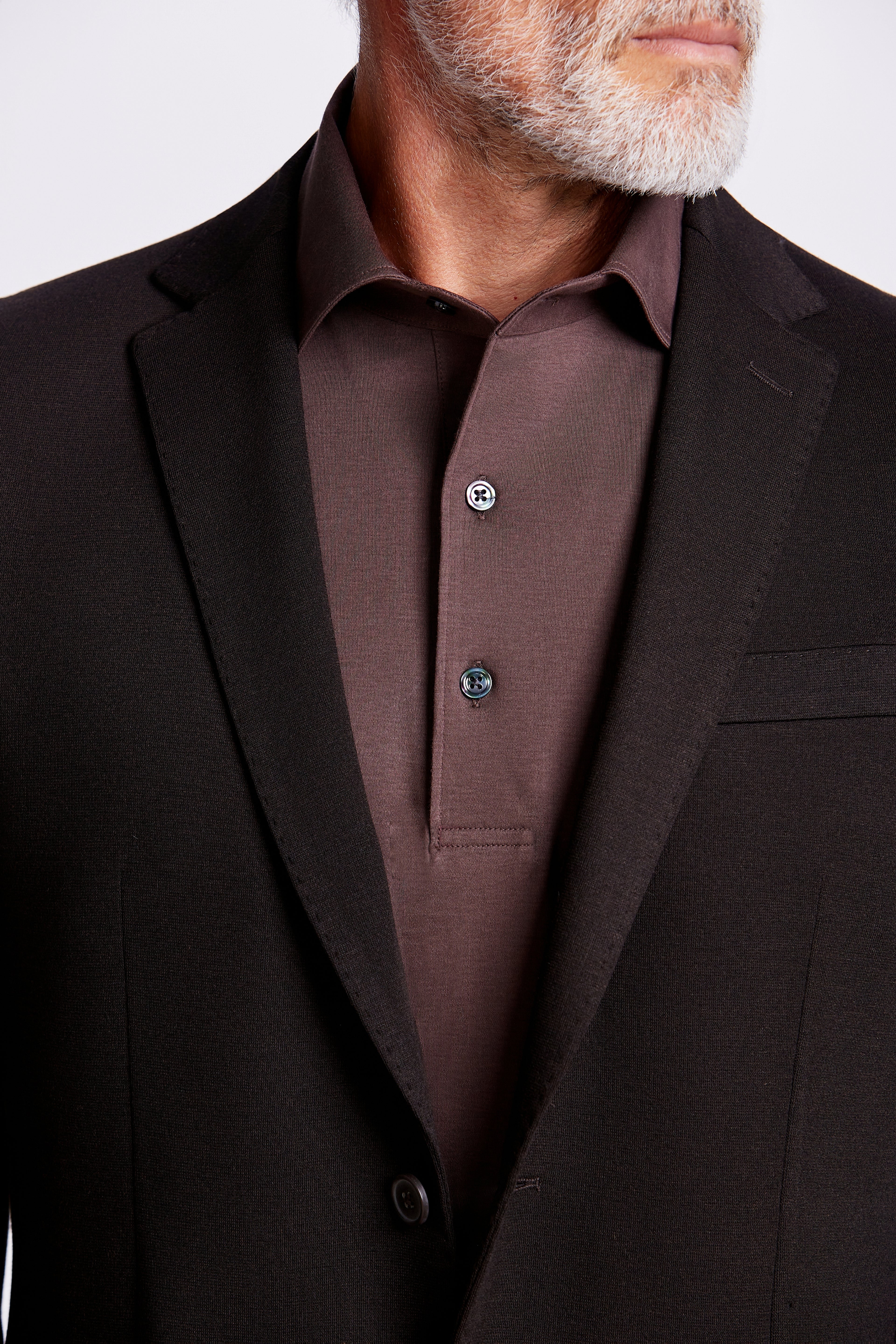 PALETO S/FORRO MALHA ITALIANA CAFE