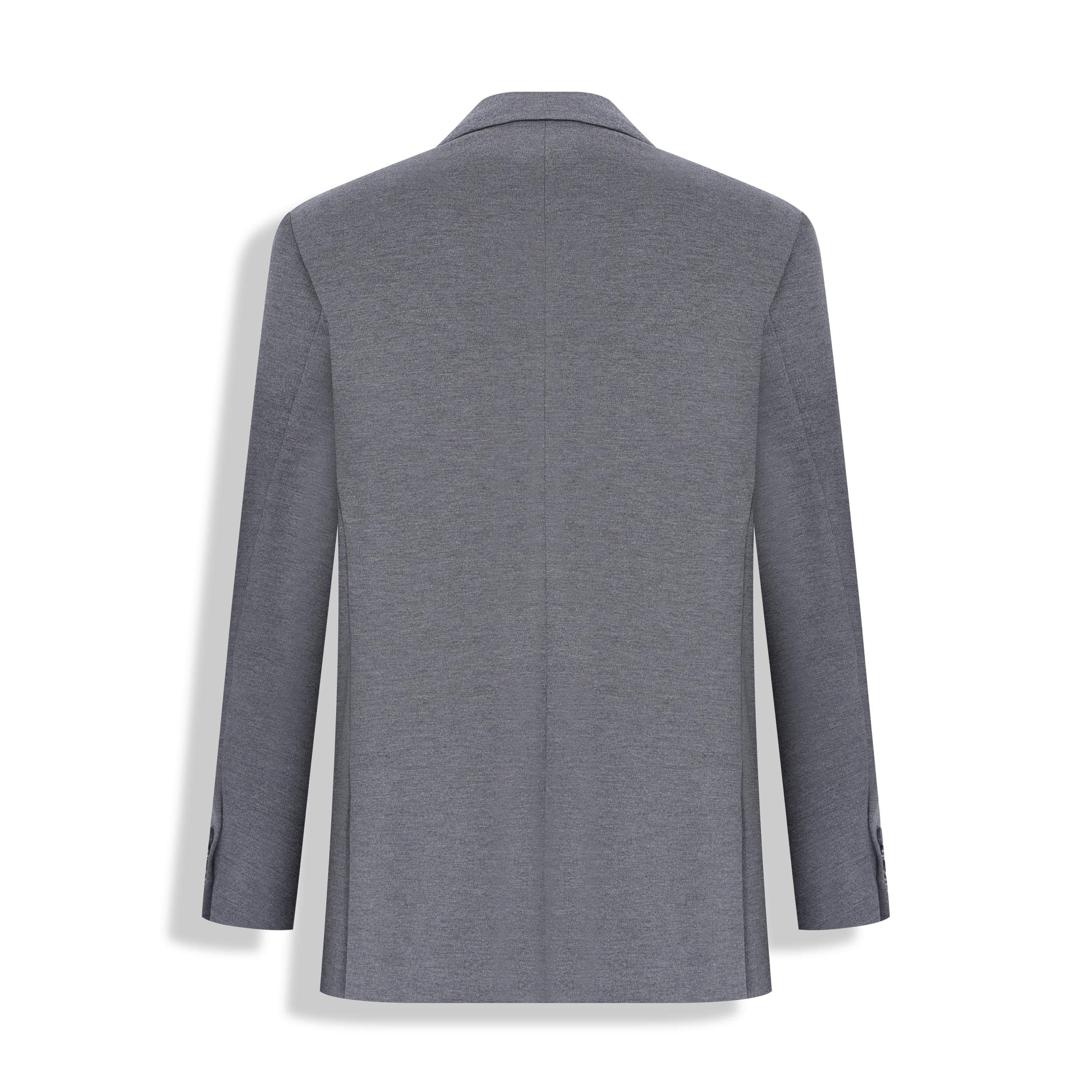 PALETO S/FORRO MALHA ITALIANA CINZA MESCLA