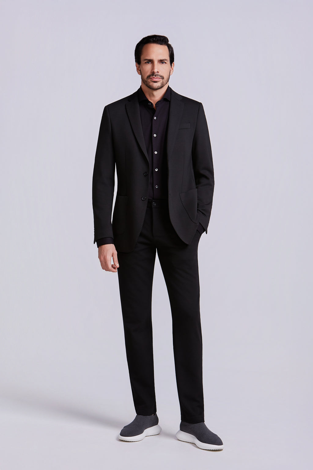 PALETO S/FORRO MALHA ITALIANA  PRETO