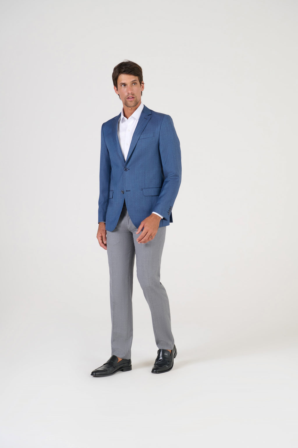 PALETO S/ FORRO PADRONADO S120 AZUL