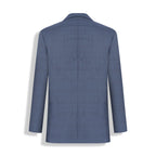 PALETO S/ FORRO PADRONADO S120 AZUL XADREZ