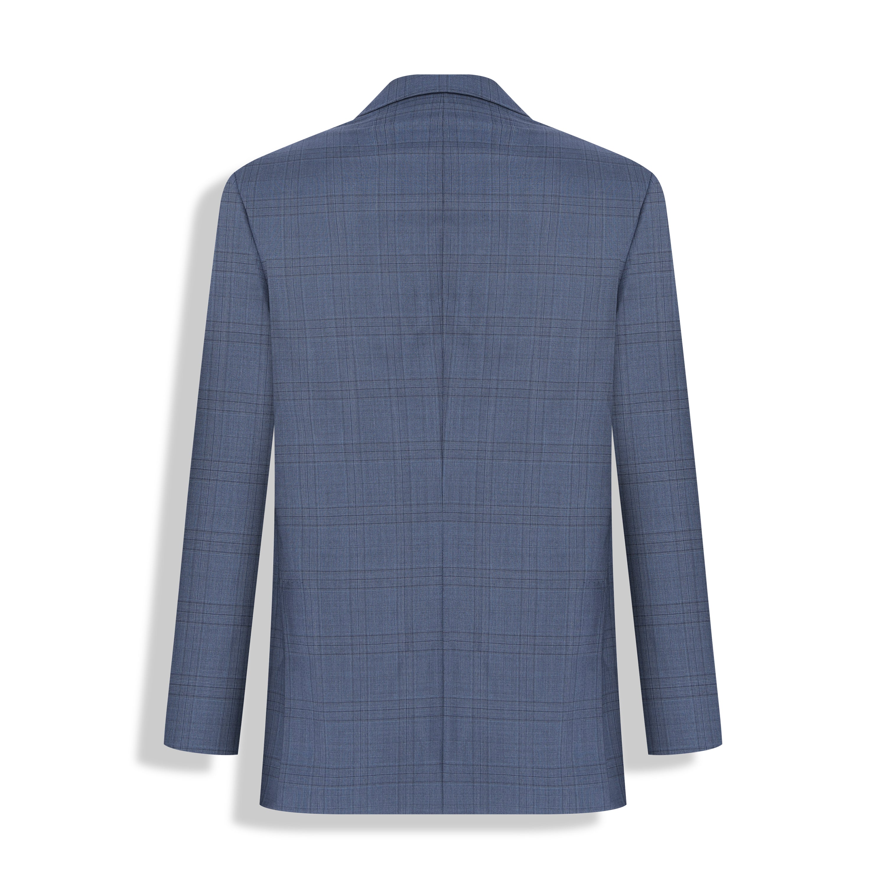 PALETO S/ FORRO PADRONADO S120 AZUL XADREZ