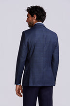 PALETO S/ FORRO PADRONADO S120 AZUL XADREZ
