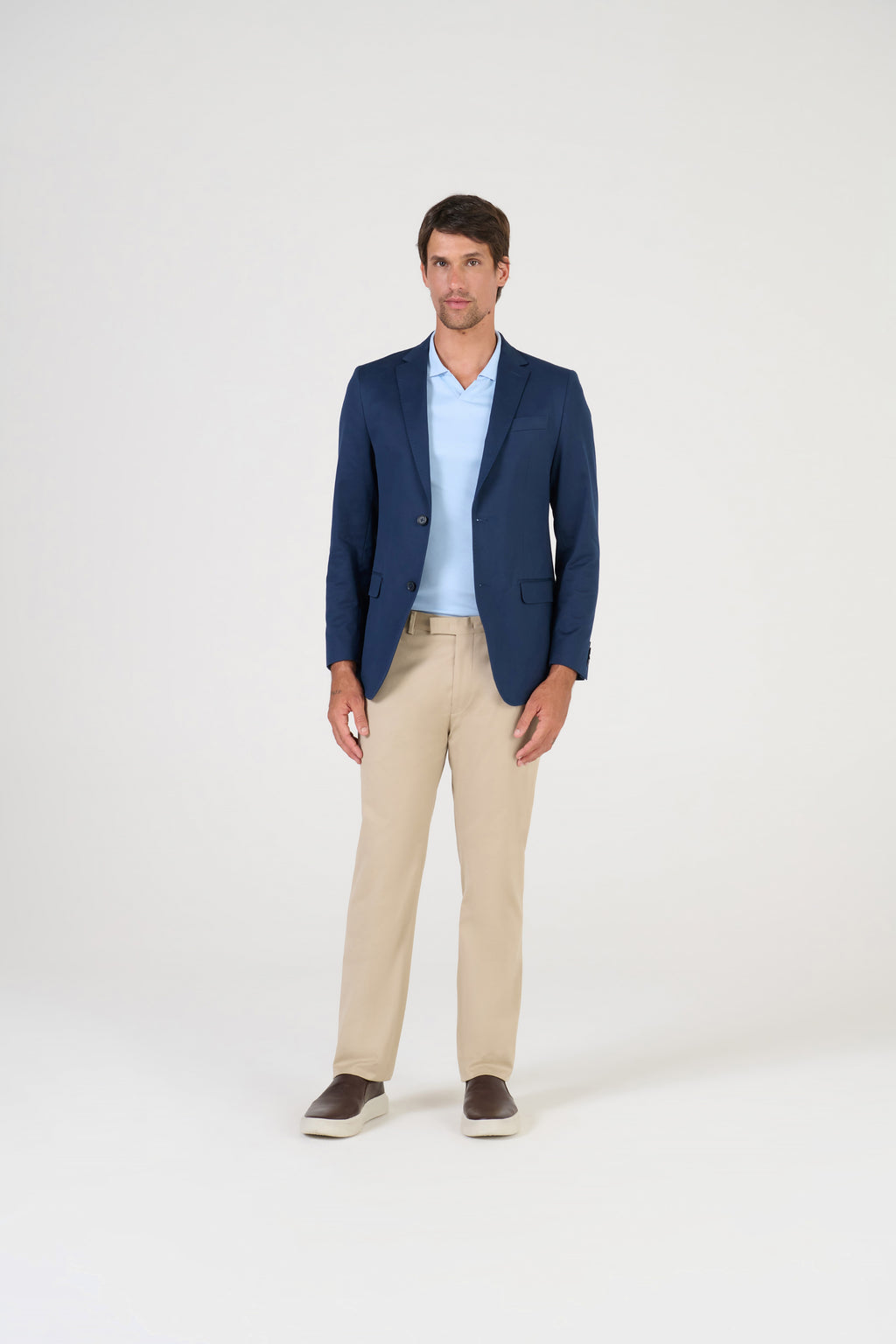 PALETO SETTA S/FORRO ALGODAO ELASTANO MARINHO