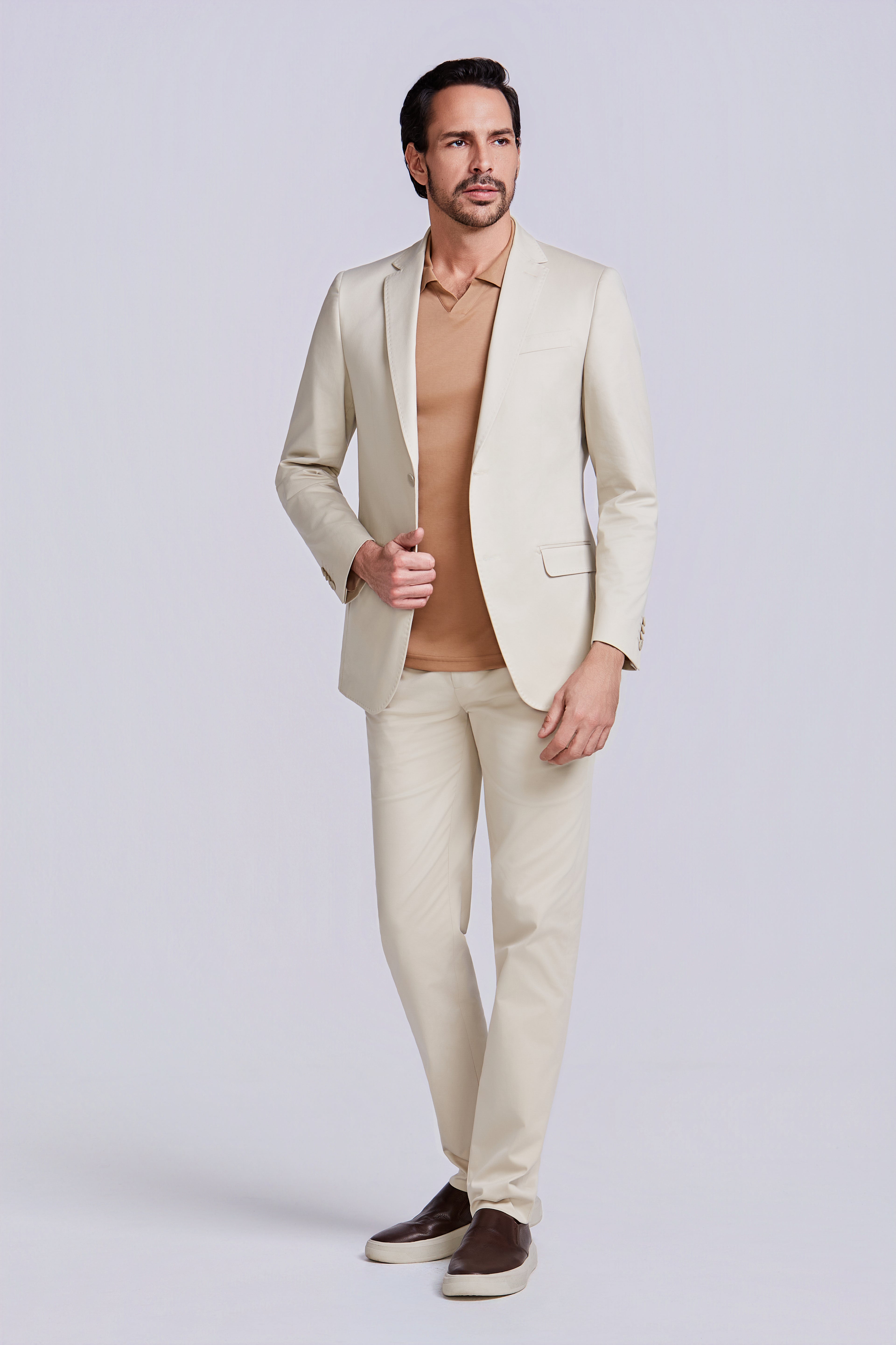 PALETO SETTA S/FORRO ALGODAO ELASTANO AREIA