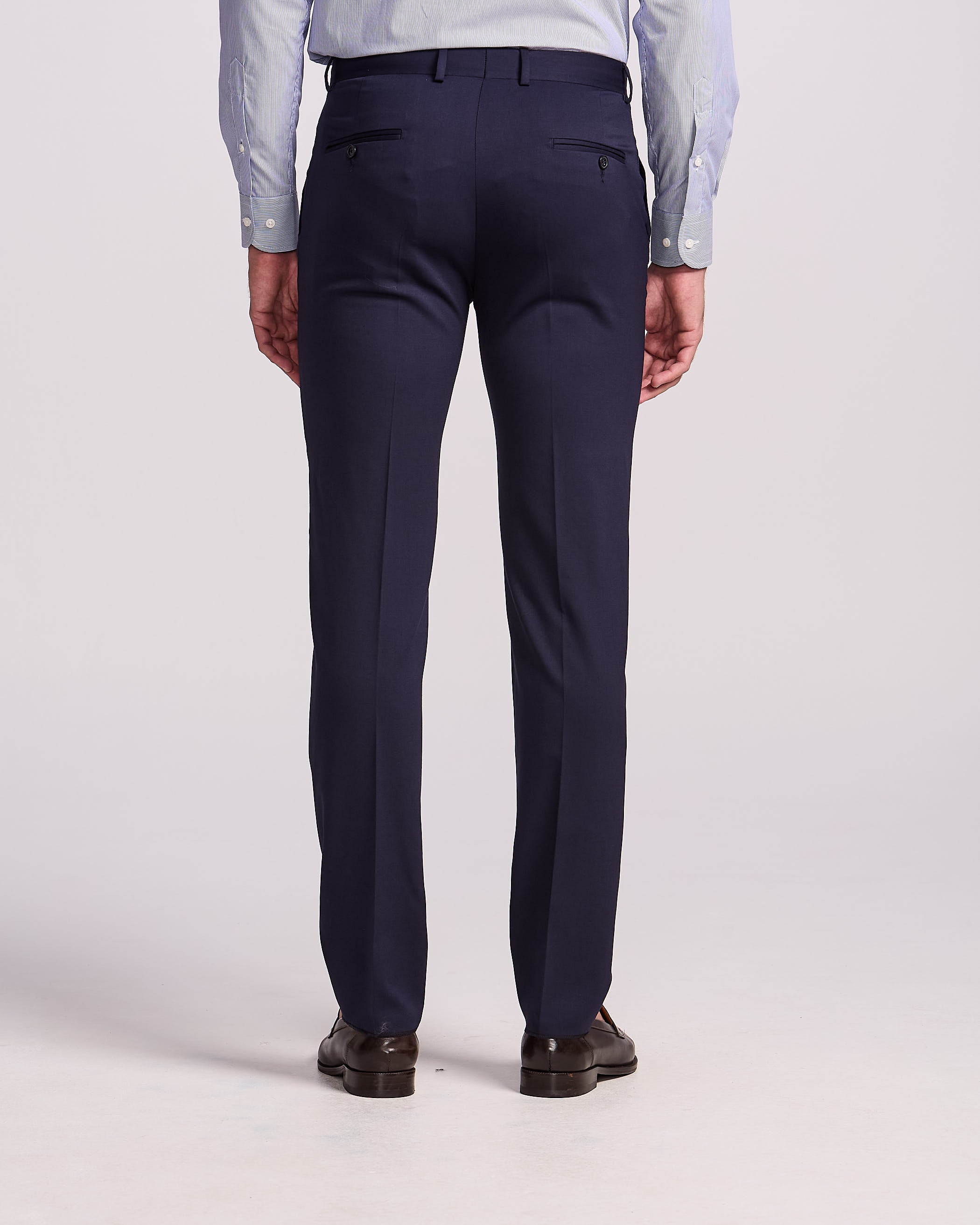 CALÇA SOCIAL SUPER 120 LISO - MARINHO