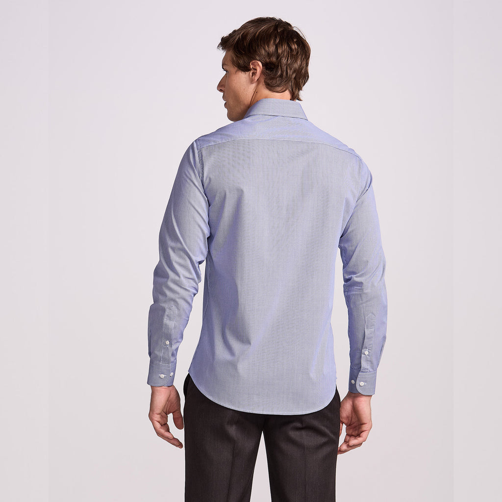 CAMISA PIMA COTTON M/LONGA - XADREZ MARINHO