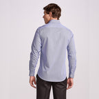 CAMISA PIMA COTTON M/LONGA - XADREZ MARINHO