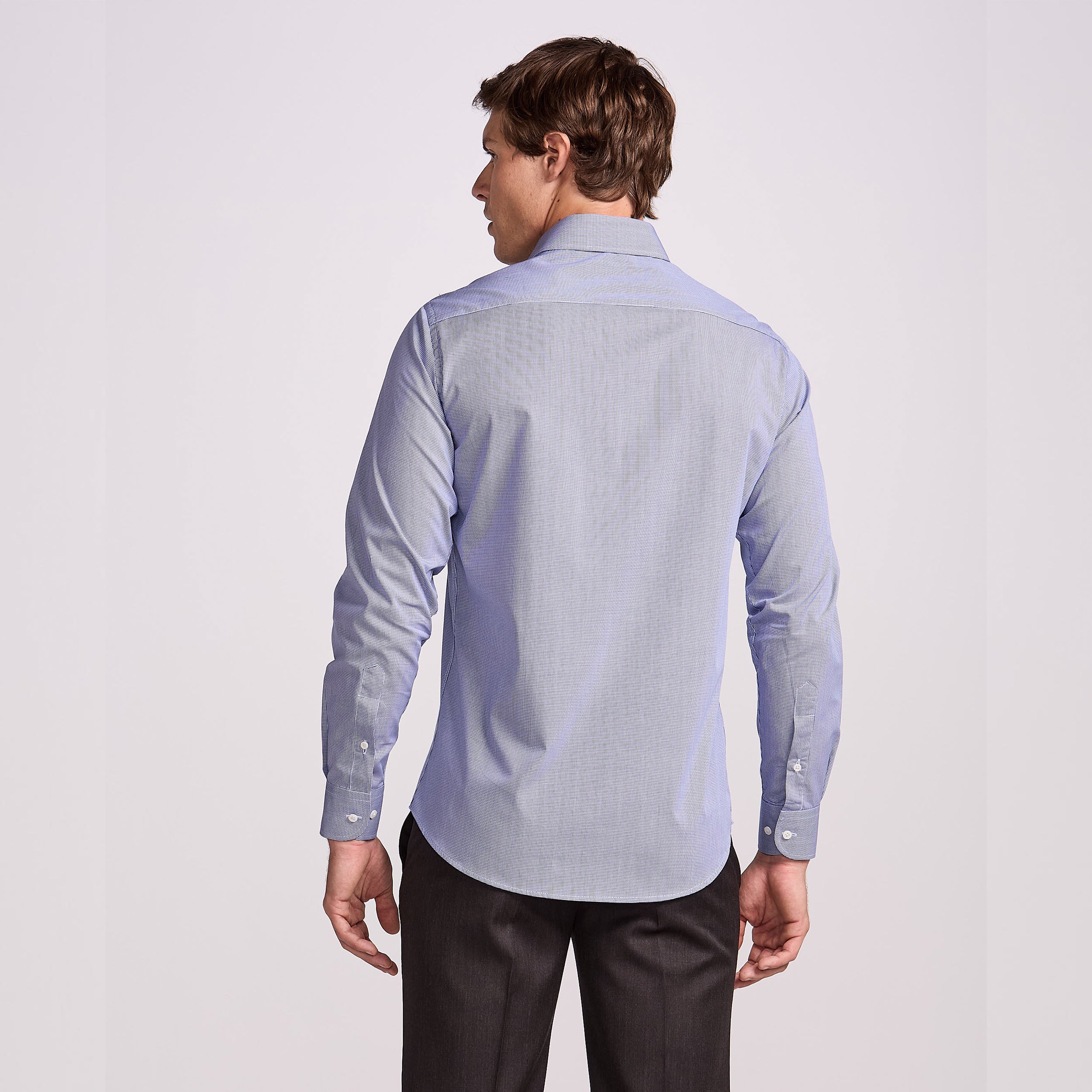CAMISA PIMA COTTON M/LONGA - XADREZ MARINHO