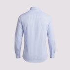 CAMISA PIMA COTTON M/LONGA XADREZ AZUL