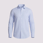CAMISA PIMA COTTON M/LONGA XADREZ AZUL