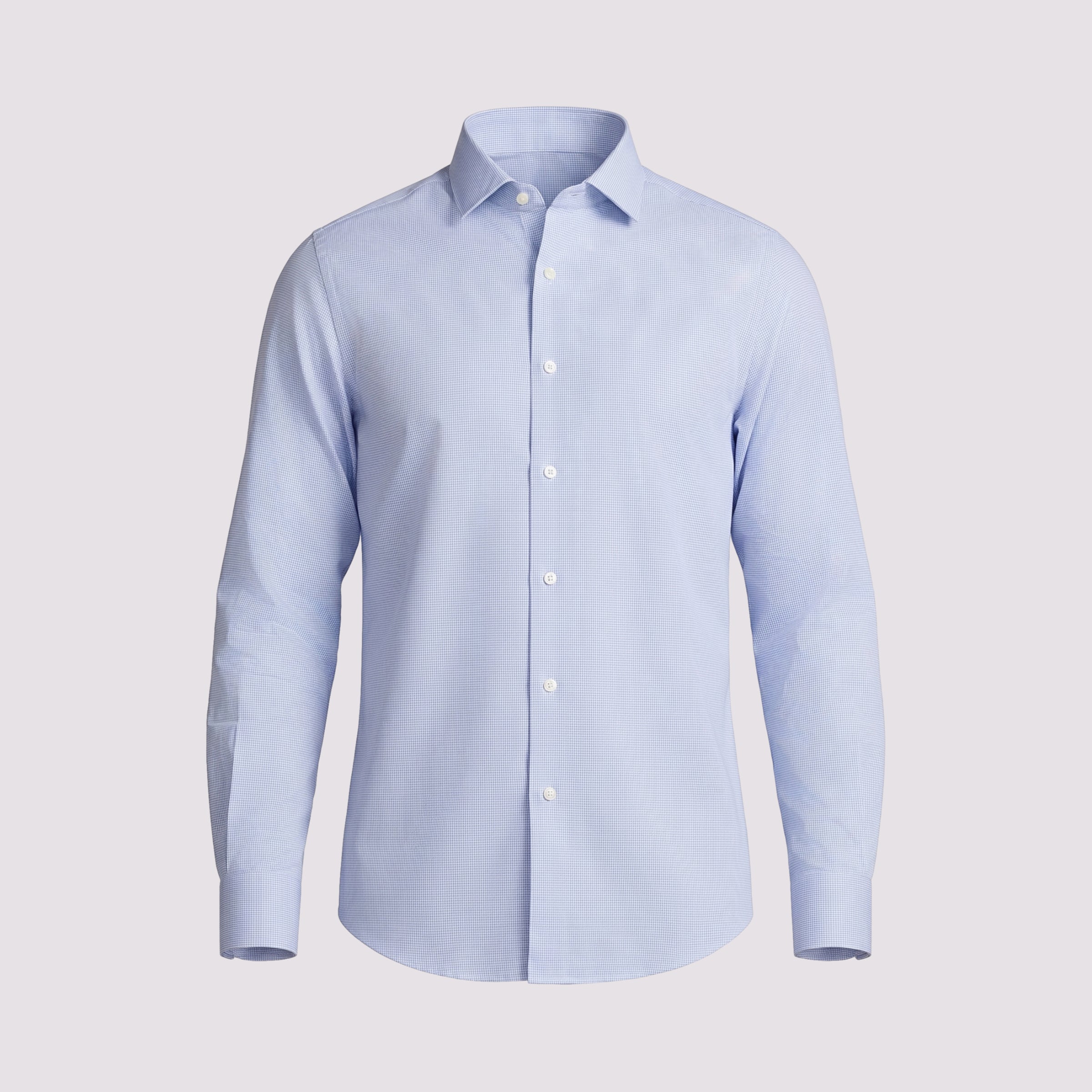 CAMISA PIMA COTTON M/LONGA XADREZ AZUL