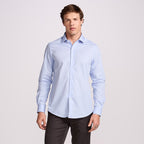 CAMISA PIMA COTTON M/LONGA XADREZ AZUL