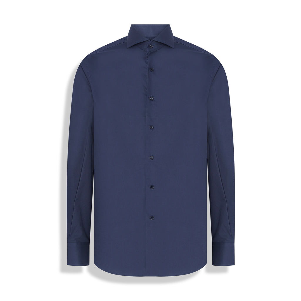 CAMISA TRICOLINE ELASTANO M/LONGA - AZUL MILANO