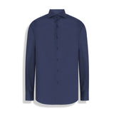 CAMISA TRICOLINE ELASTANO MANGA LONGA AZUL MILANO