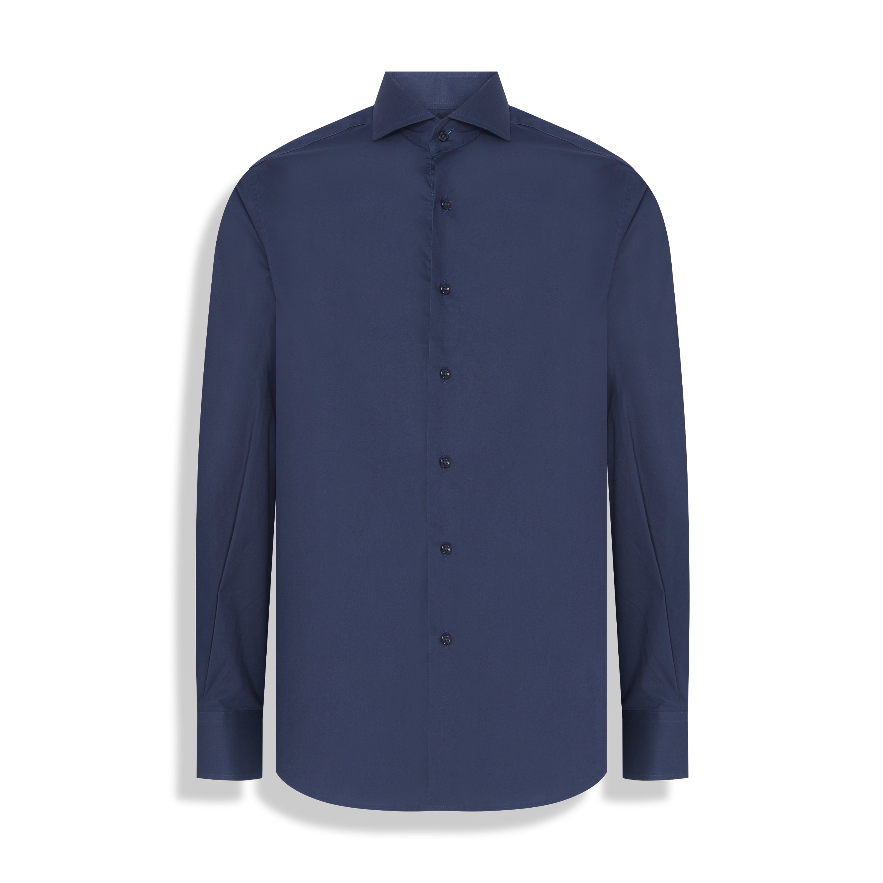 CAMISA TRICOLINE ELASTANO M/LONGA - AZUL MILANO