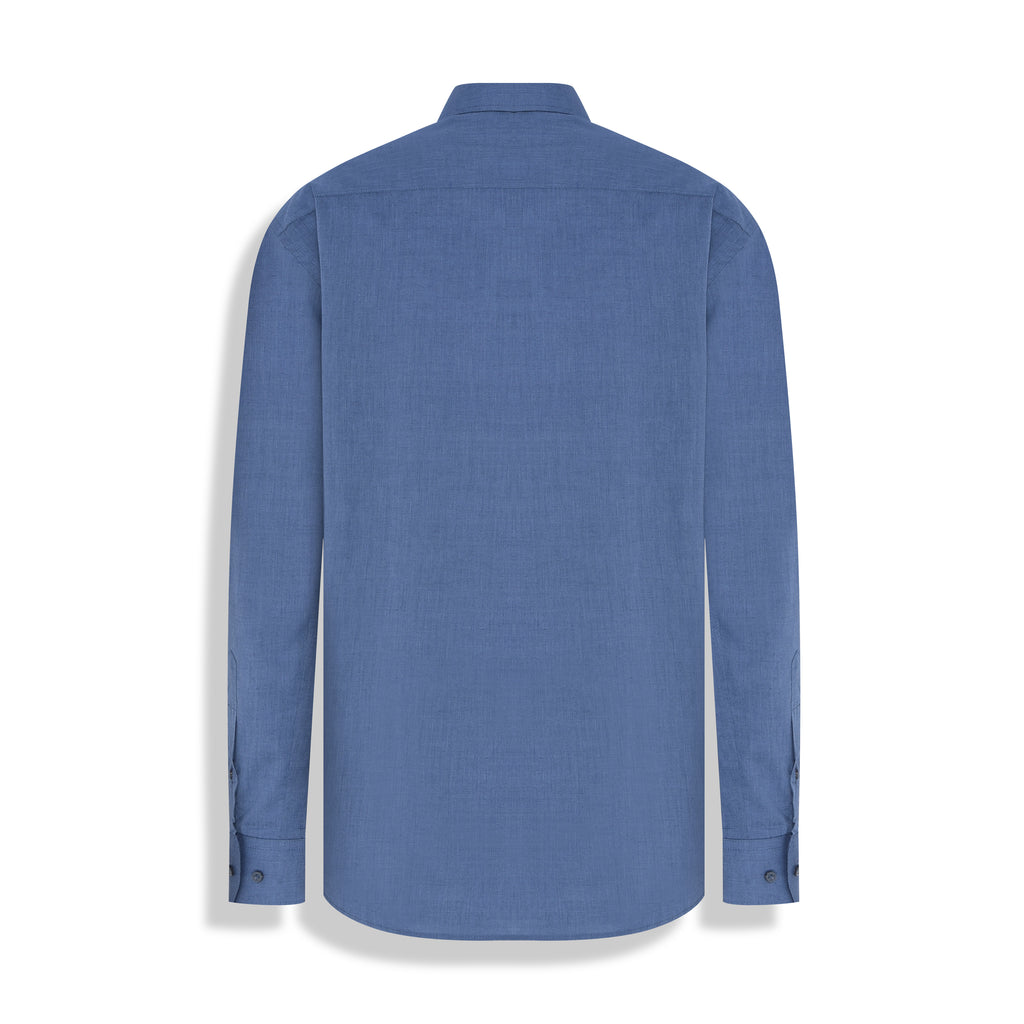 CAMISA FIL A FIL M/LONGA AZUL BIC