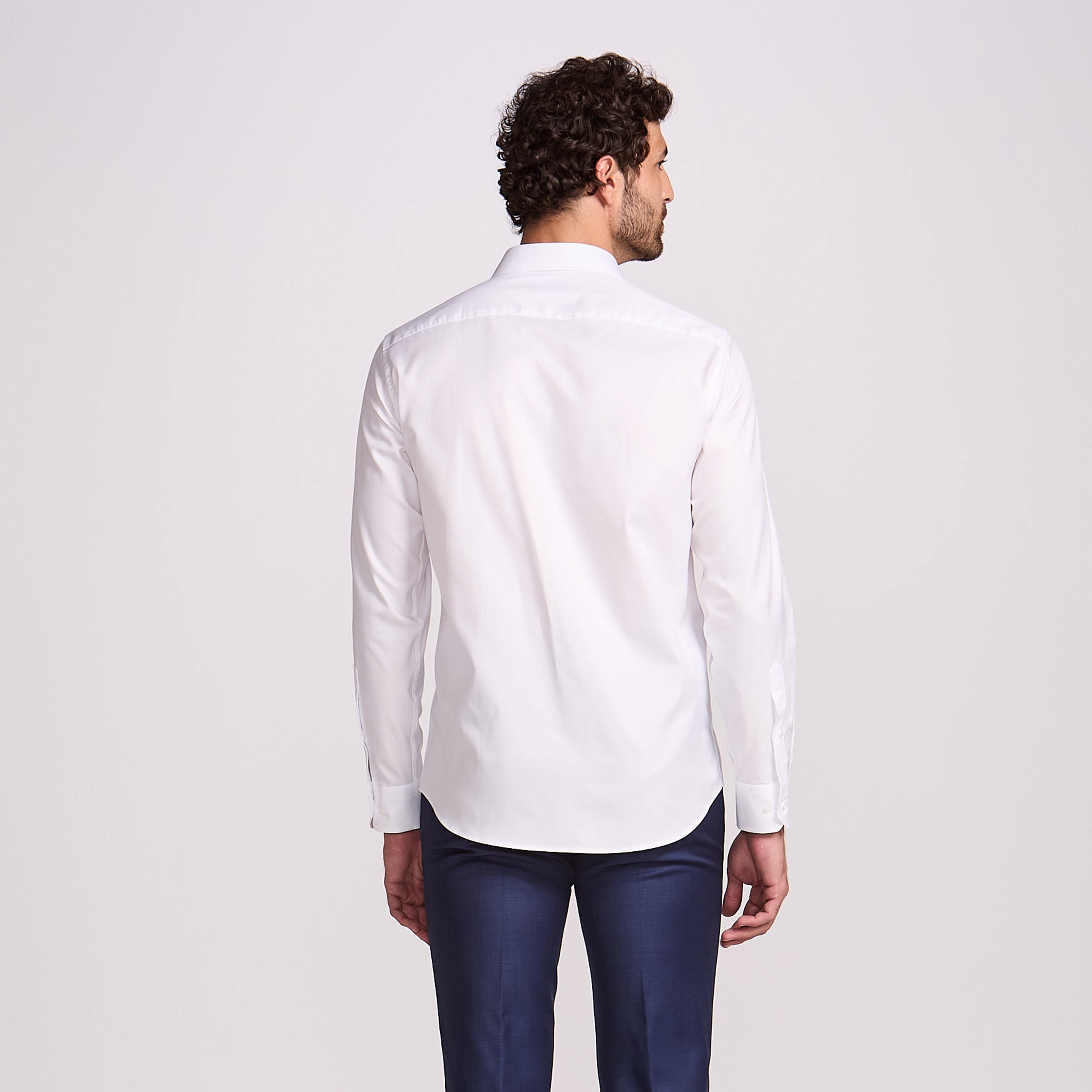 CAMISA PIMA COTTON PREMIUM M/LONGA BIANCO