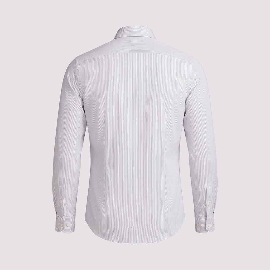 CAMISA PREMIUM TRICOLINE 100/2 M/LONGA LISTRA BRANCA