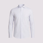 CAMISA PREMIUM TRICOLINE 100/2 M/LONGA LISTRA BRANCA