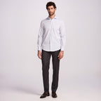 CAMISA PREMIUM TRICOLINE 100/2 M/LONGA LISTRA BRANCA