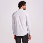 CAMISA PREMIUM TRICOLINE 100/2 M/LONGA LISTRA BRANCA