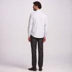 CAMISA PREMIUM TRICOLINE 100/2 M/LONGA LISTRA BRANCA