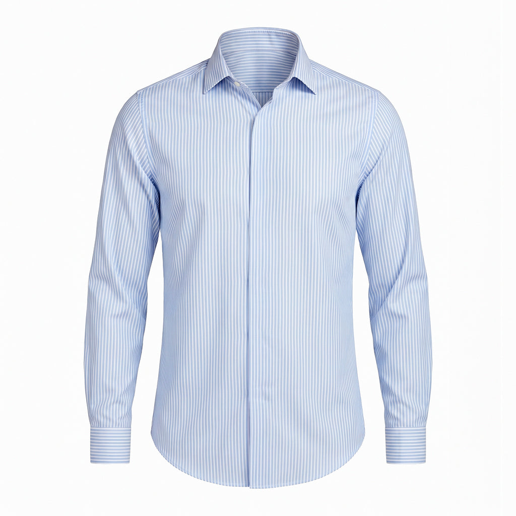 CAMISA PREMIUM OXFORD 80/2  M/LONGA - AZUL