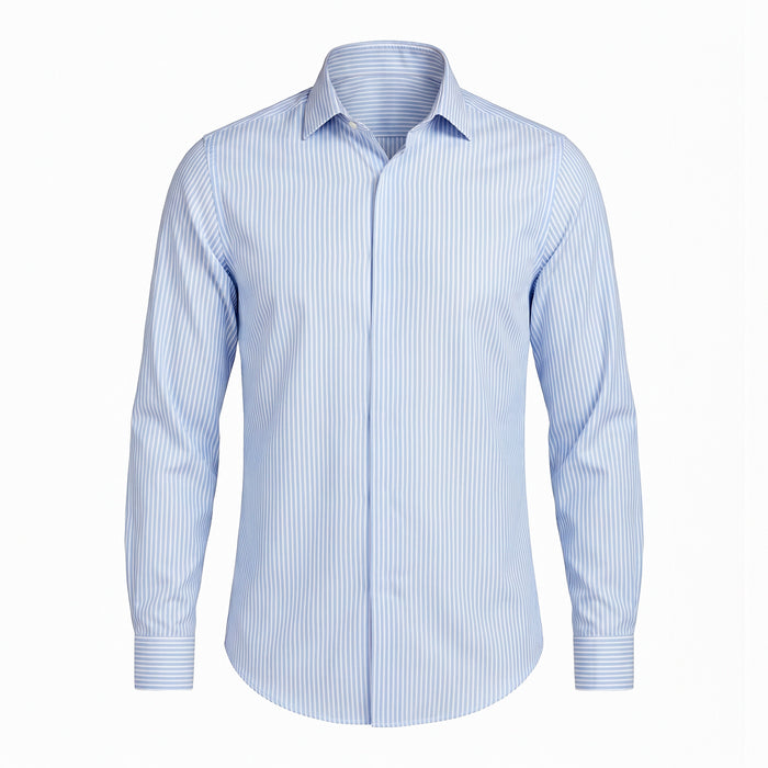 CAMISA PREMIUM OXFORD 80/2  M/LONGA - AZUL
