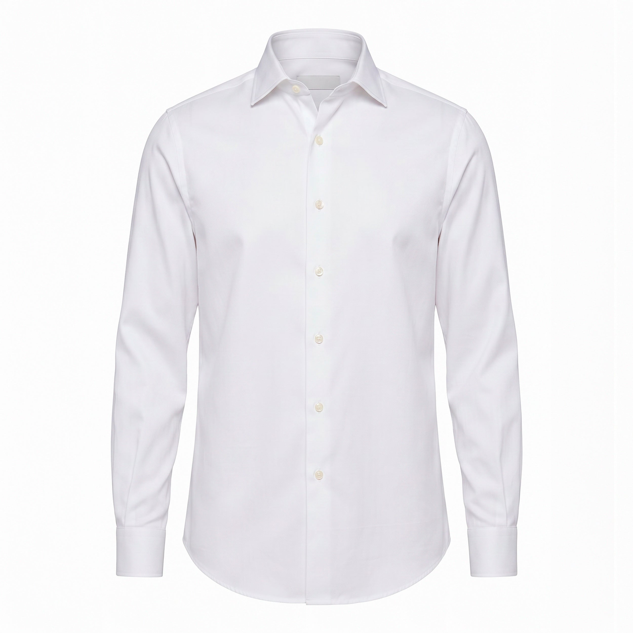 CAMISA PREMIUM  DOBBY M/L - ESPINHA BRANCO