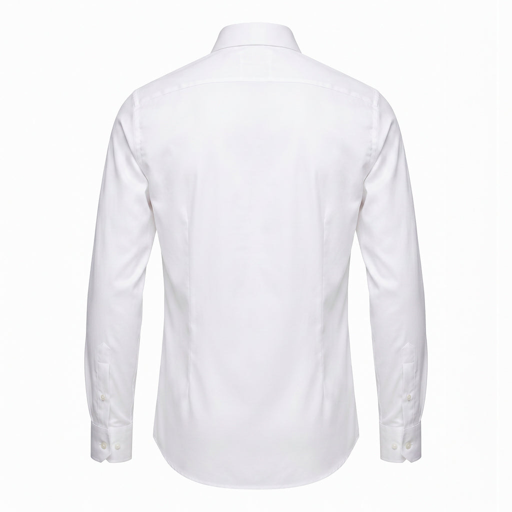 CAMISA PREMIUM  DOBBY M/L - ESPINHA BRANCO