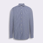 Camisa Loft Hi-Tech Fio Tinto Listrado M/L Marinho