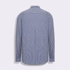 Camisa Loft Hi-Tech Fio Tinto Listrado M/L Marinho