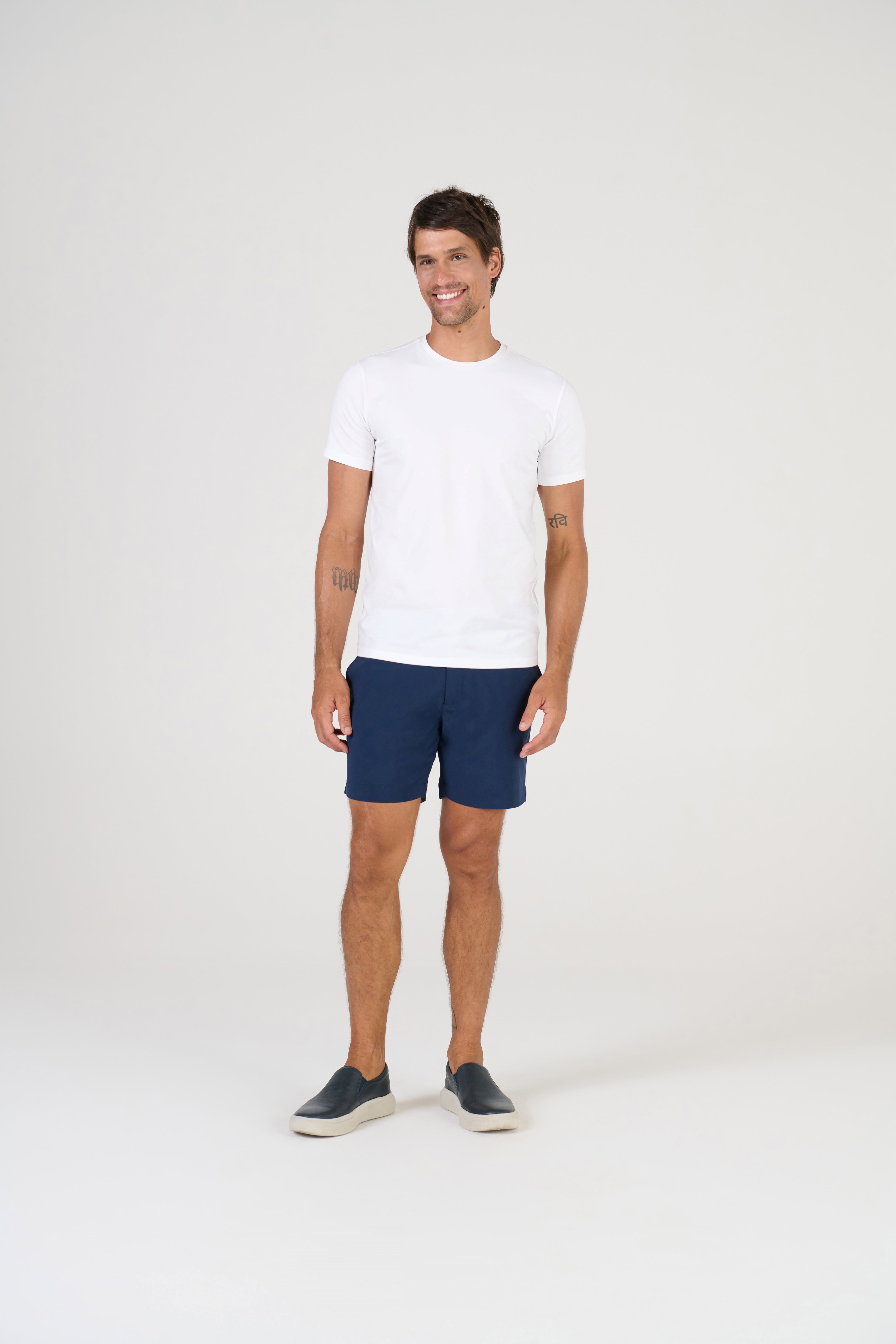 SHORTS TECNO SPORT LISO MARINHO