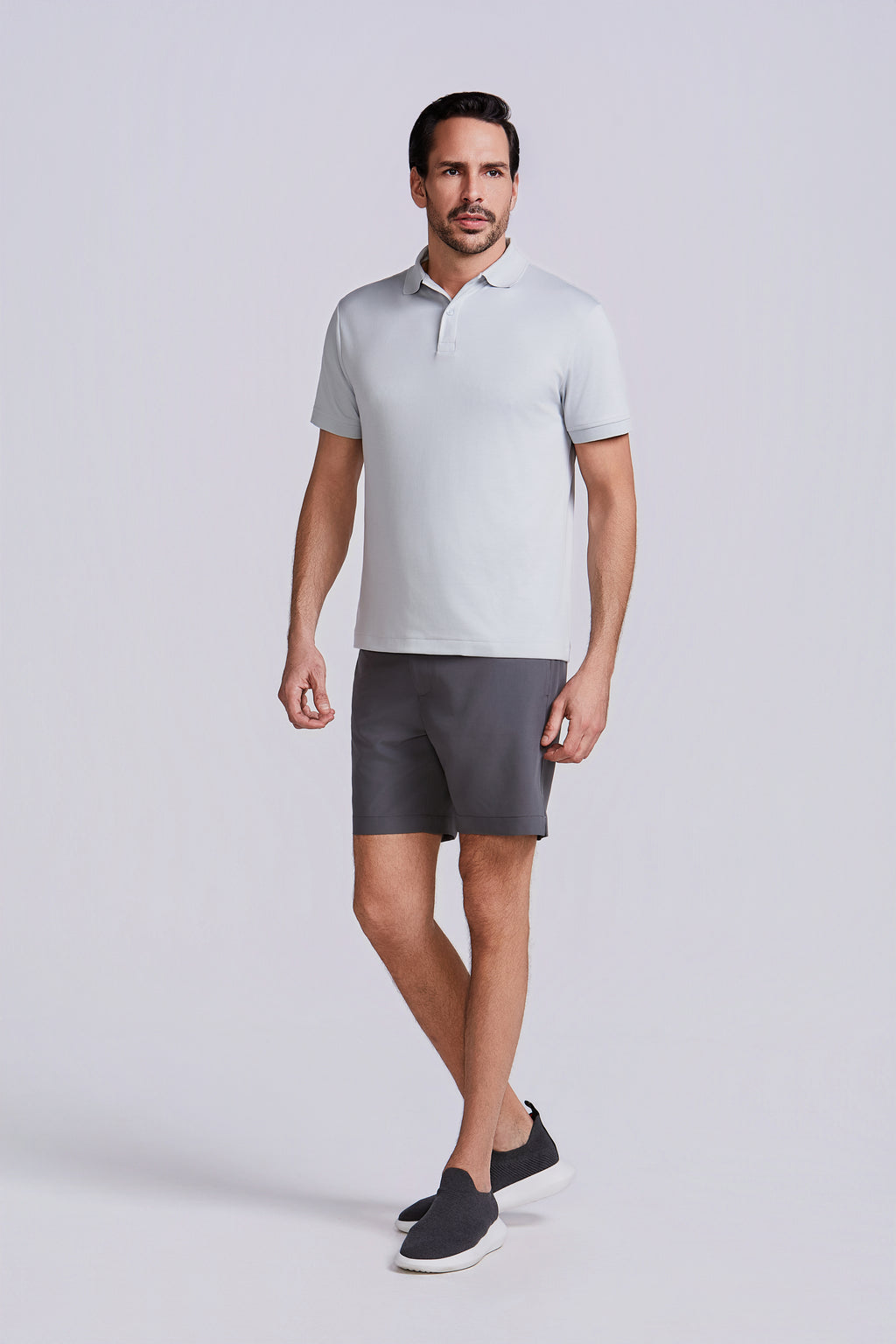 SHORTS TECNO SPORT LISO GRAFITE