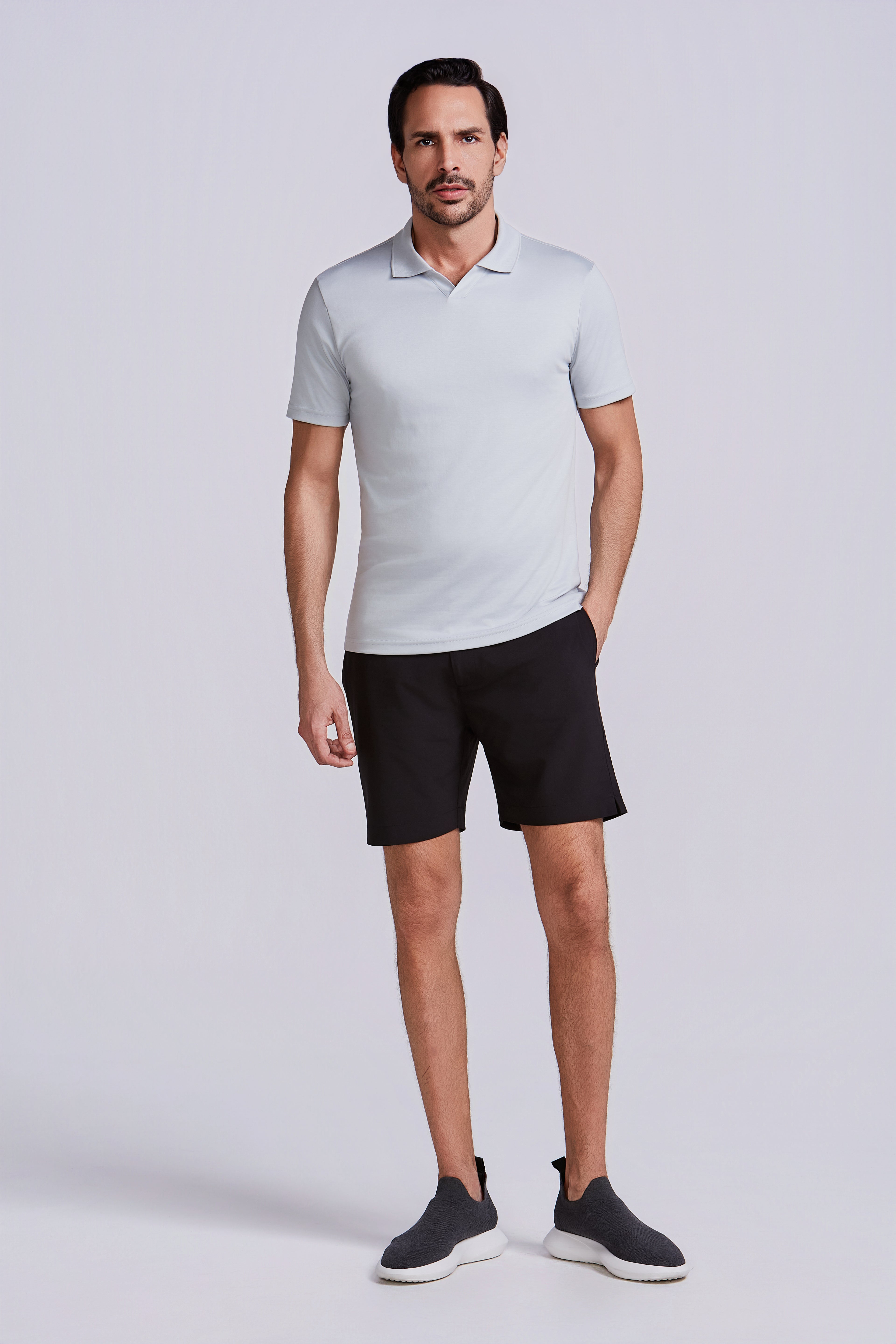 SHORTS TECNO SPORT LISO  PRETO
